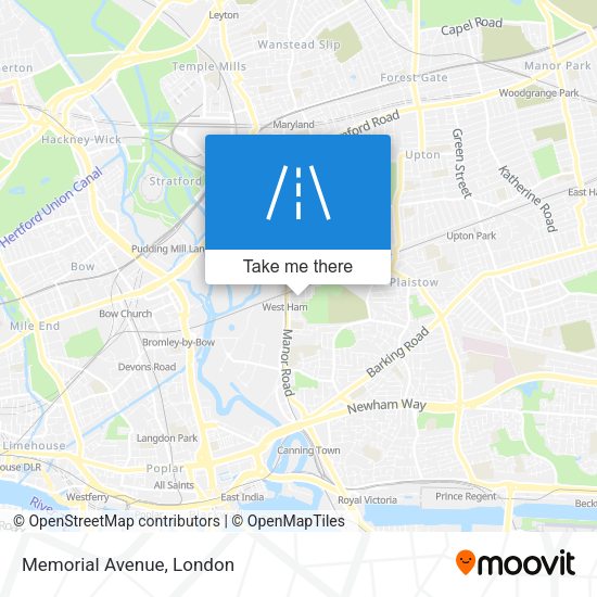 Memorial Avenue map