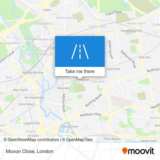 Moxon Close map