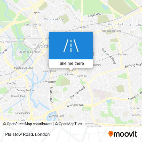 Plaistow Road map