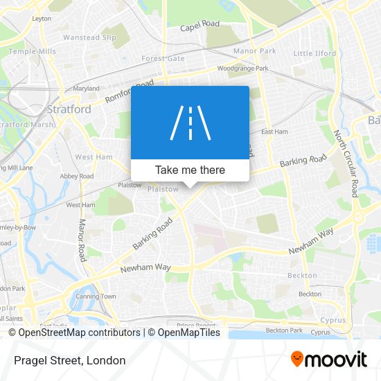 Pragel Street map