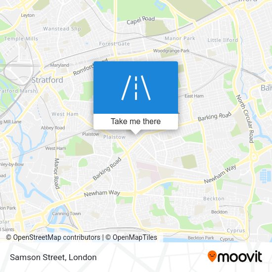 Samson Street map