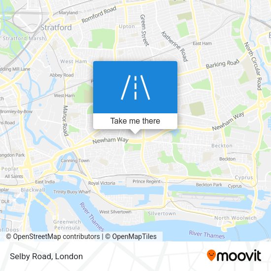 Selby Road map