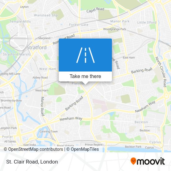 St. Clair Road map