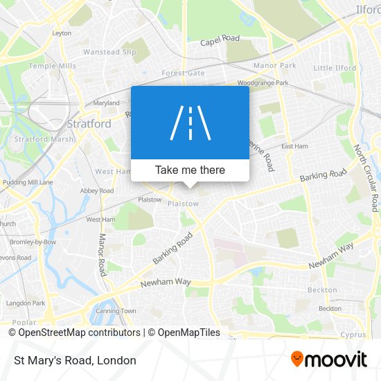 St Mary's Road map