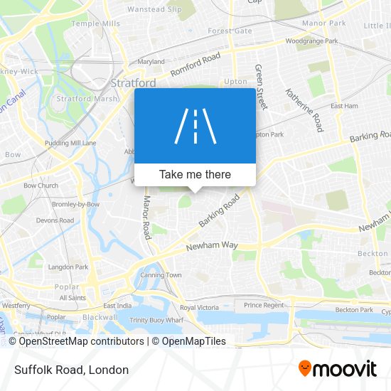 Suffolk Road map