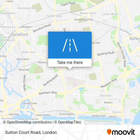 Sutton Court Road map
