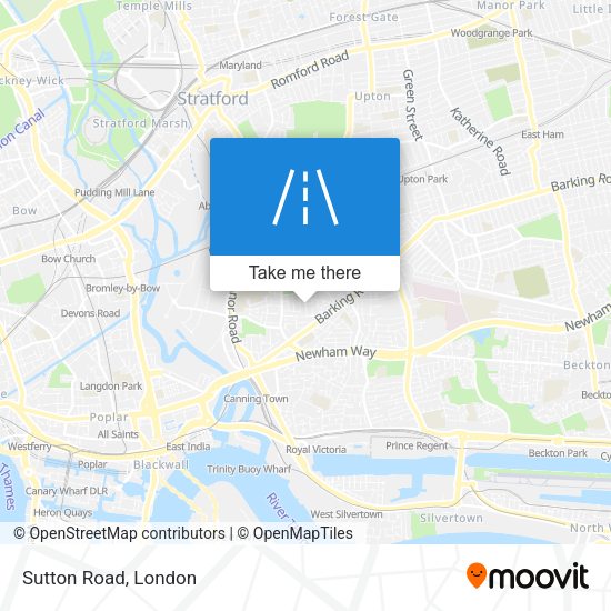 Sutton Road map