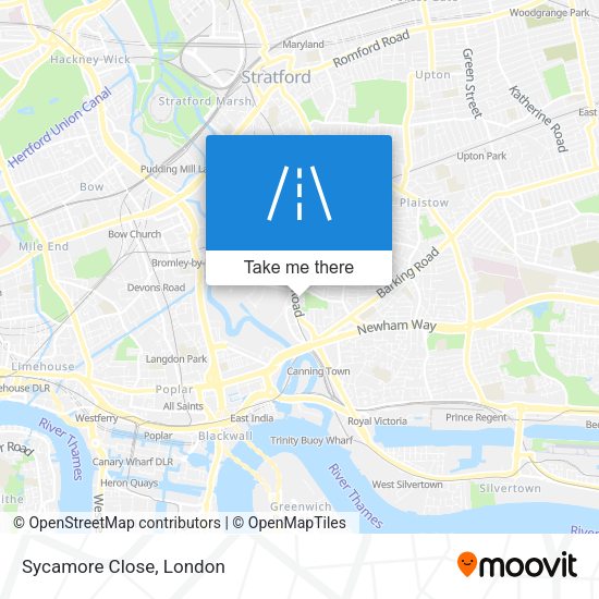 Sycamore Close map