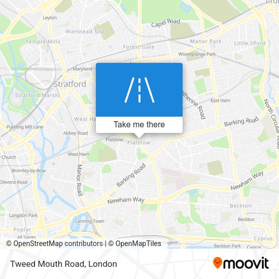 Tweed Mouth Road map