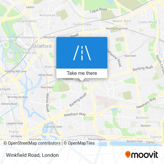 Winkfield Road map