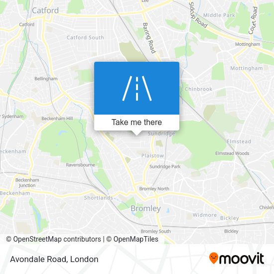 Avondale Road map