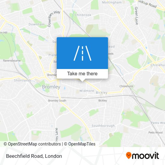 Beechfield Road map