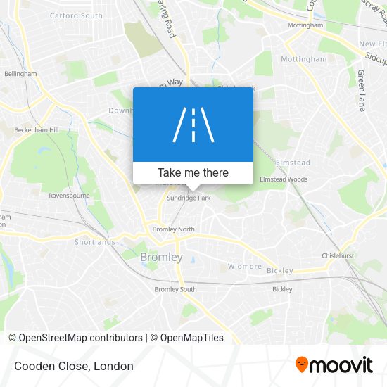 Cooden Close map