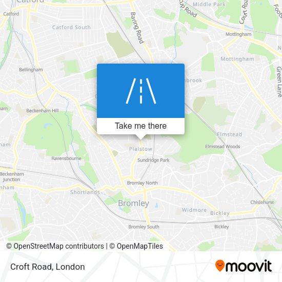 Croft Road map