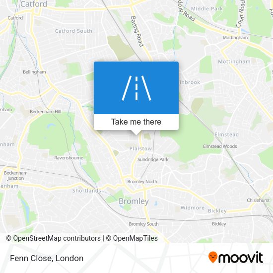 Fenn Close map