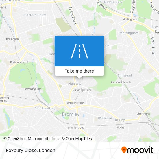 Foxbury Close map