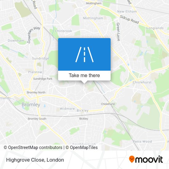 Highgrove Close map