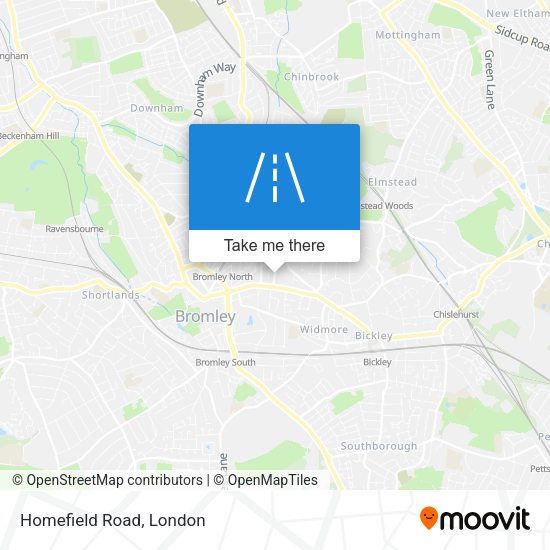 Homefield Road map