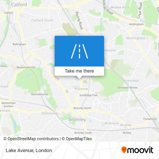 Lake Avenue map
