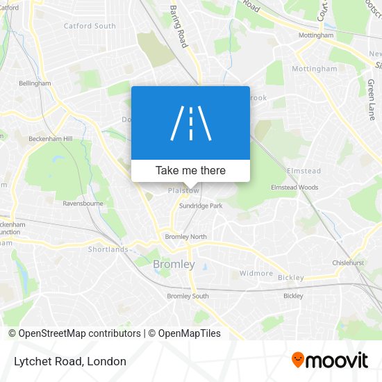 Lytchet Road map