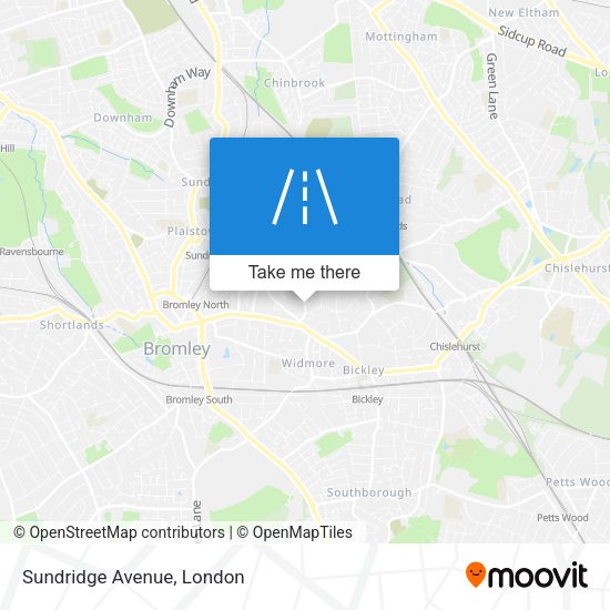Sundridge Avenue map