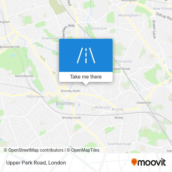 Upper Park Road map