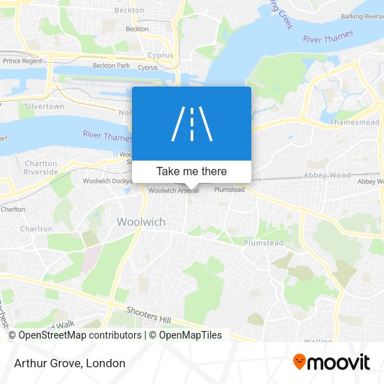 Arthur Grove map