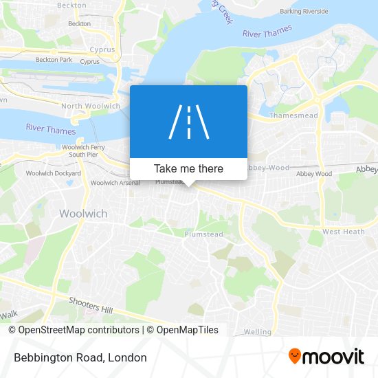 Bebbington Road map