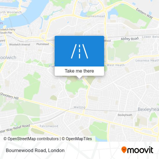 Bournewood Road map