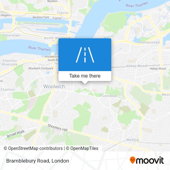 Bramblebury Road map