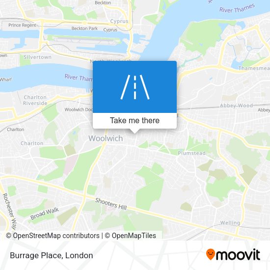 Burrage Place map