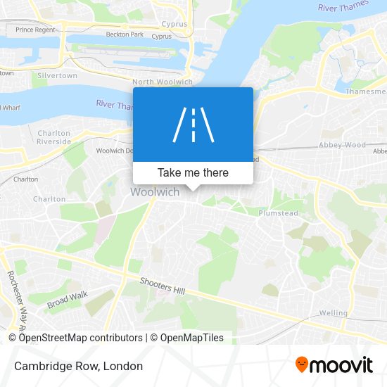 Cambridge Row map
