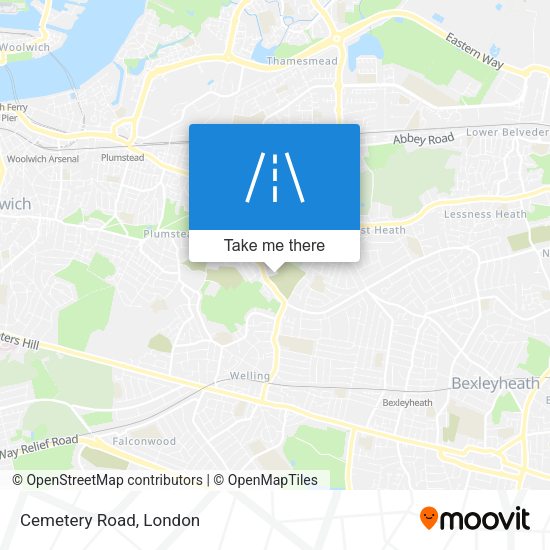 Cemetery Road map