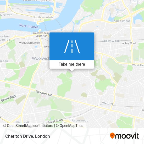 Cheriton Drive map