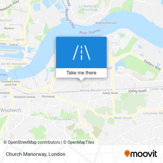 Church Manorway map
