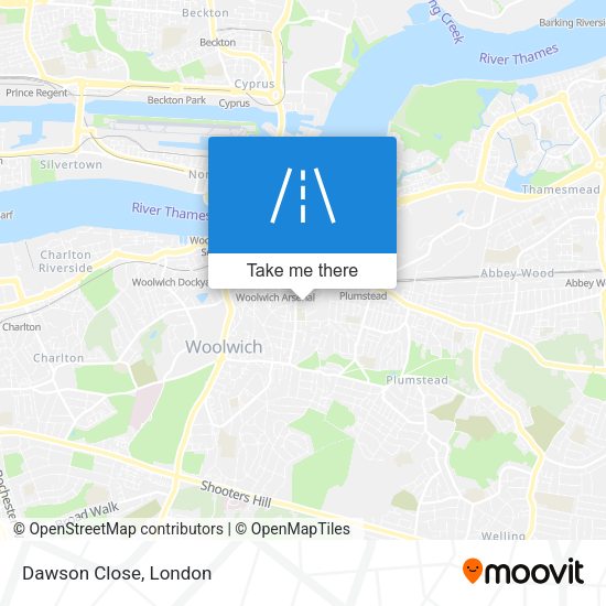 Dawson Close map