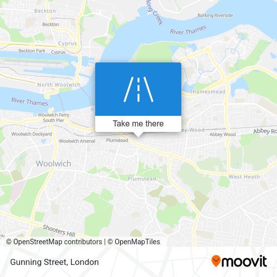 Gunning Street map