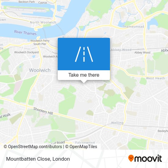 Mountbatten Close map