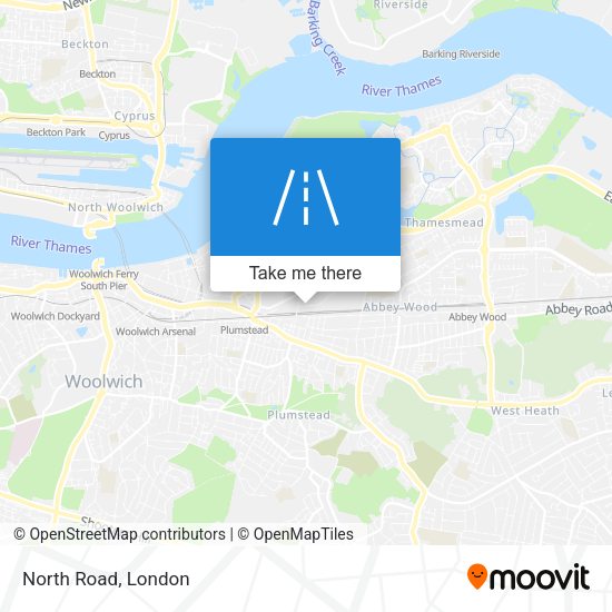 North Road map