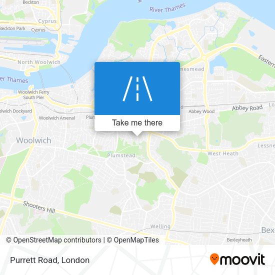 Purrett Road map