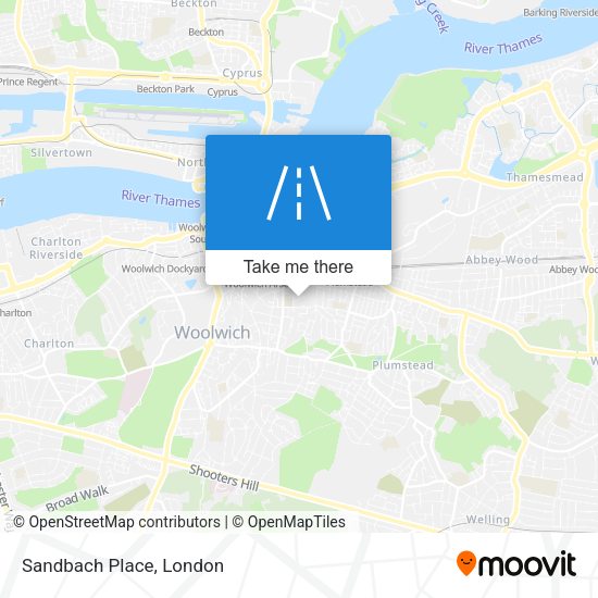 Sandbach Place map