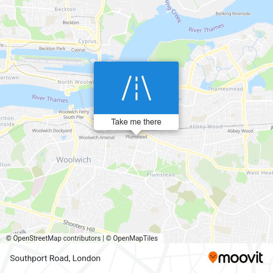 Southport Road map