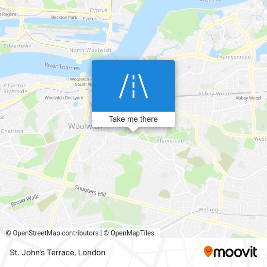 St. John's Terrace map