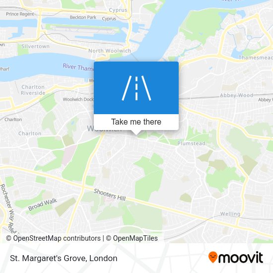 St. Margaret's Grove map