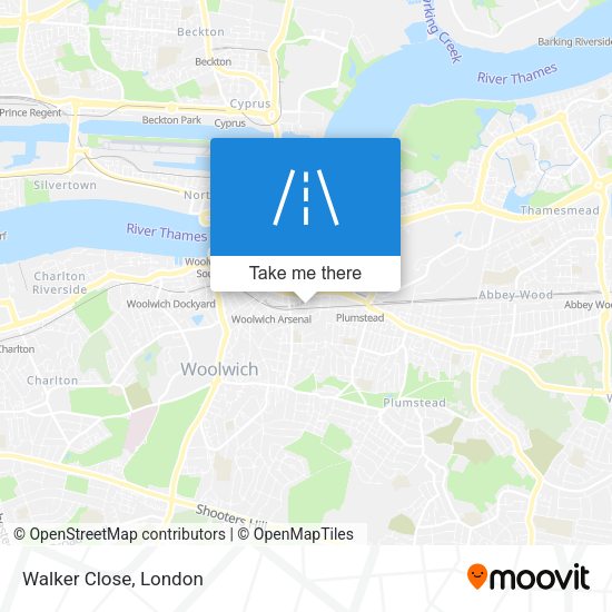 Walker Close map