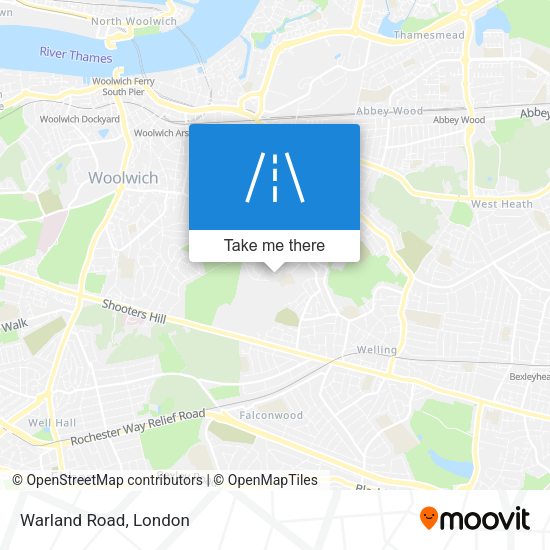 Warland Road map