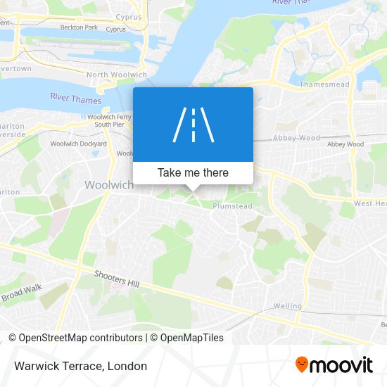 Warwick Terrace map