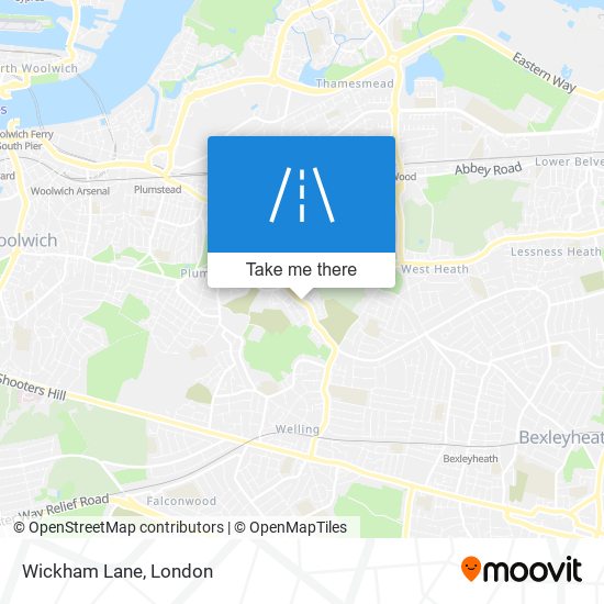 Wickham Lane map