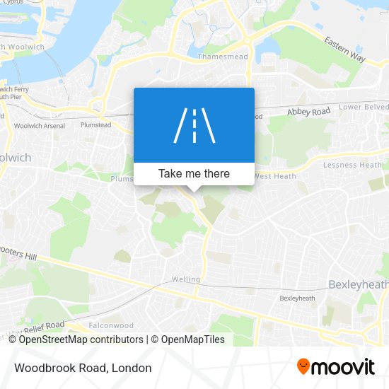 Woodbrook Road map
