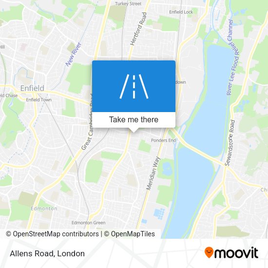 Allens Road map